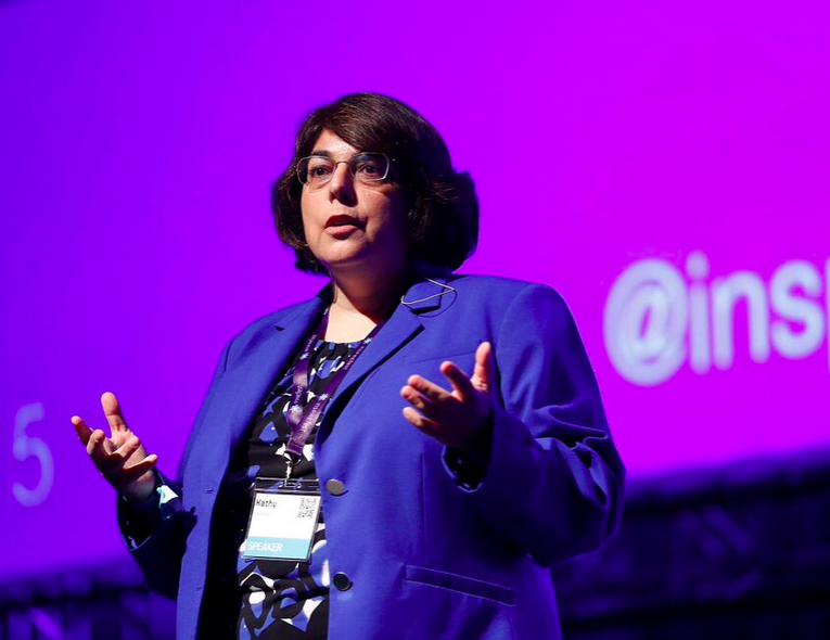Picture Kathy Kleiman, co-producer of The Computers told Inspirefest 2015